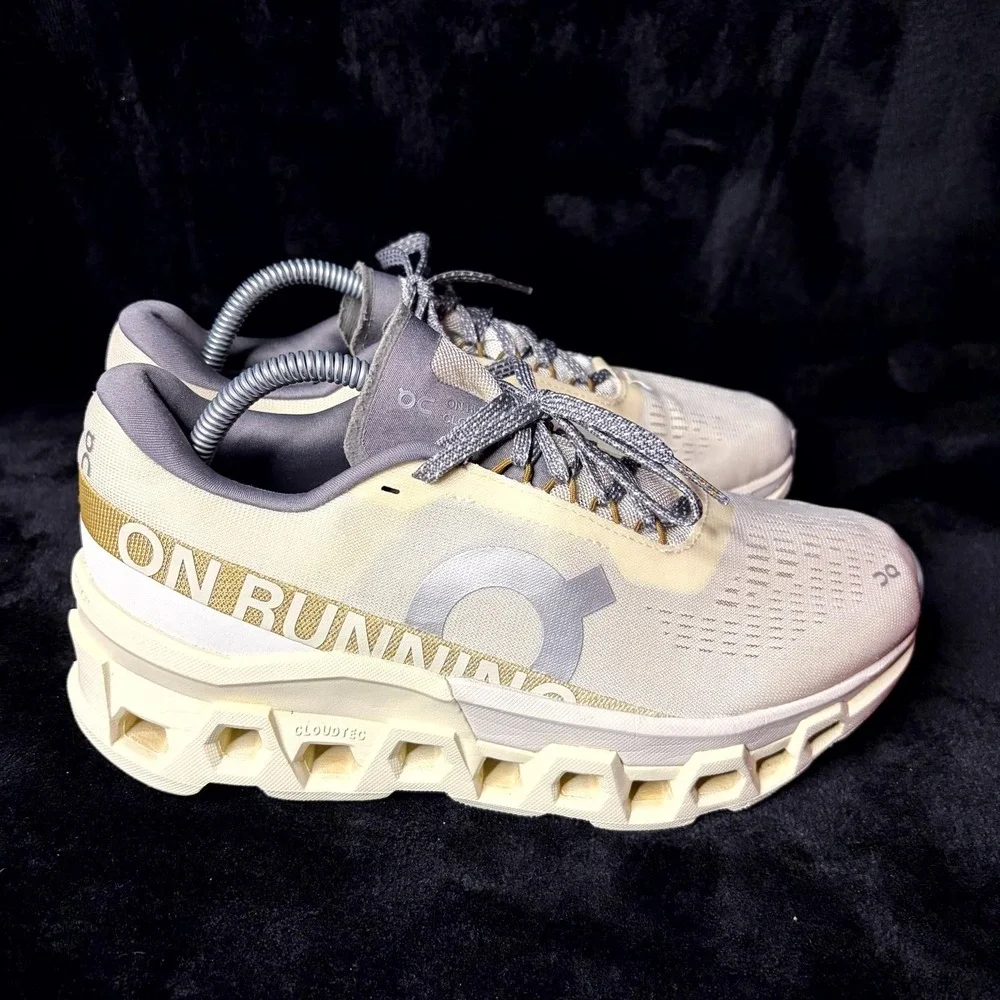 On Running Cloudmonster 2 3WE10112569 Women 9.5 Athletic Shoes Cream Ice Sneaker